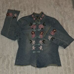 5INC International Concepts - ULTRA VINTAGE Blue Denim Jacket